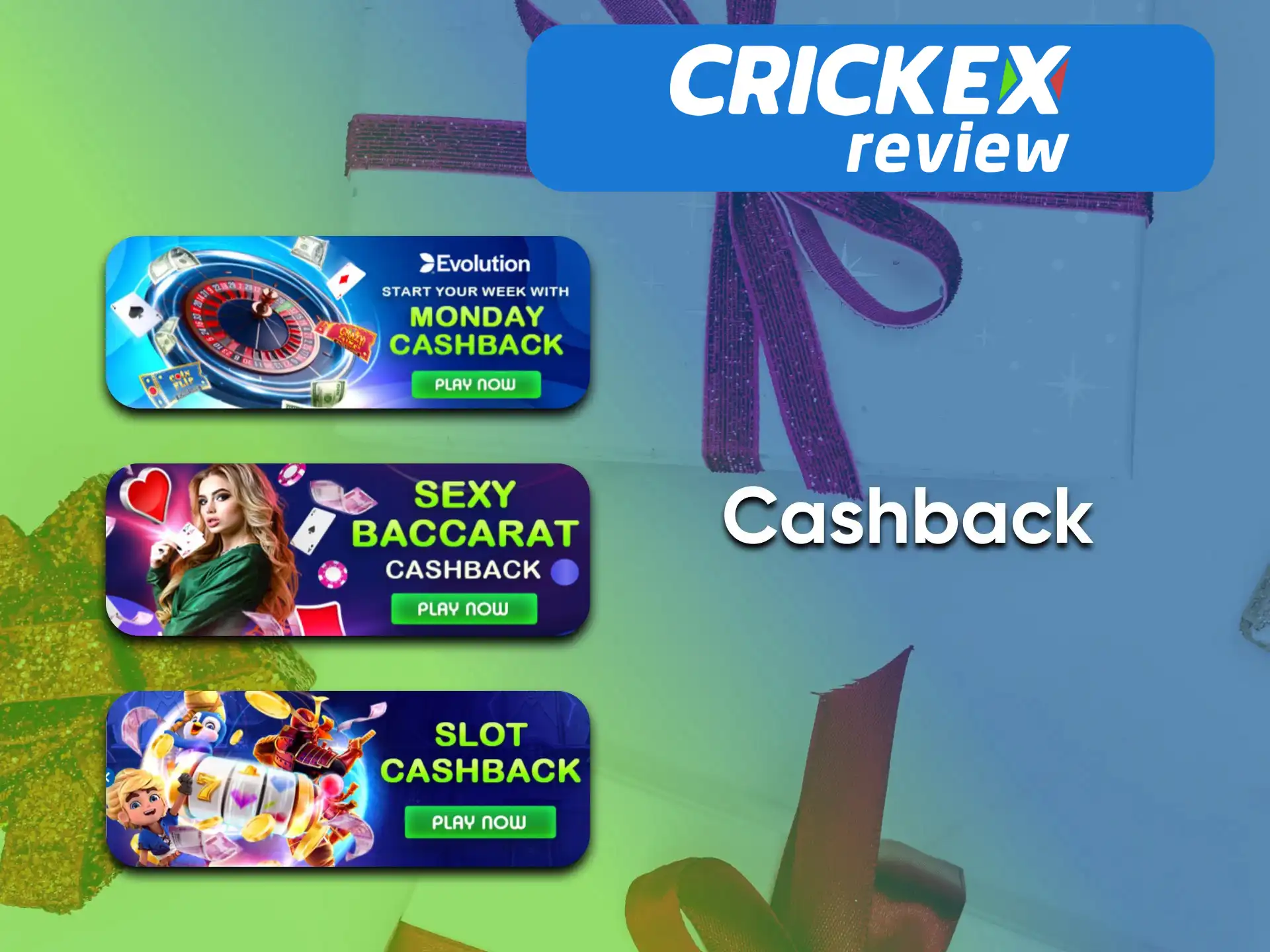 Using Crickex you get back part of the money spent.