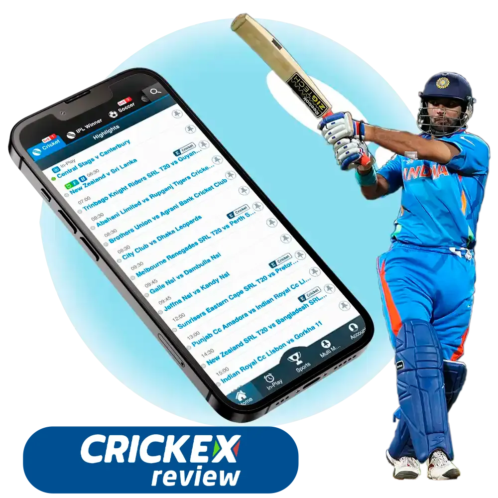 Earn real money betting on the world's leading world sport with Crickex handy and practical website.