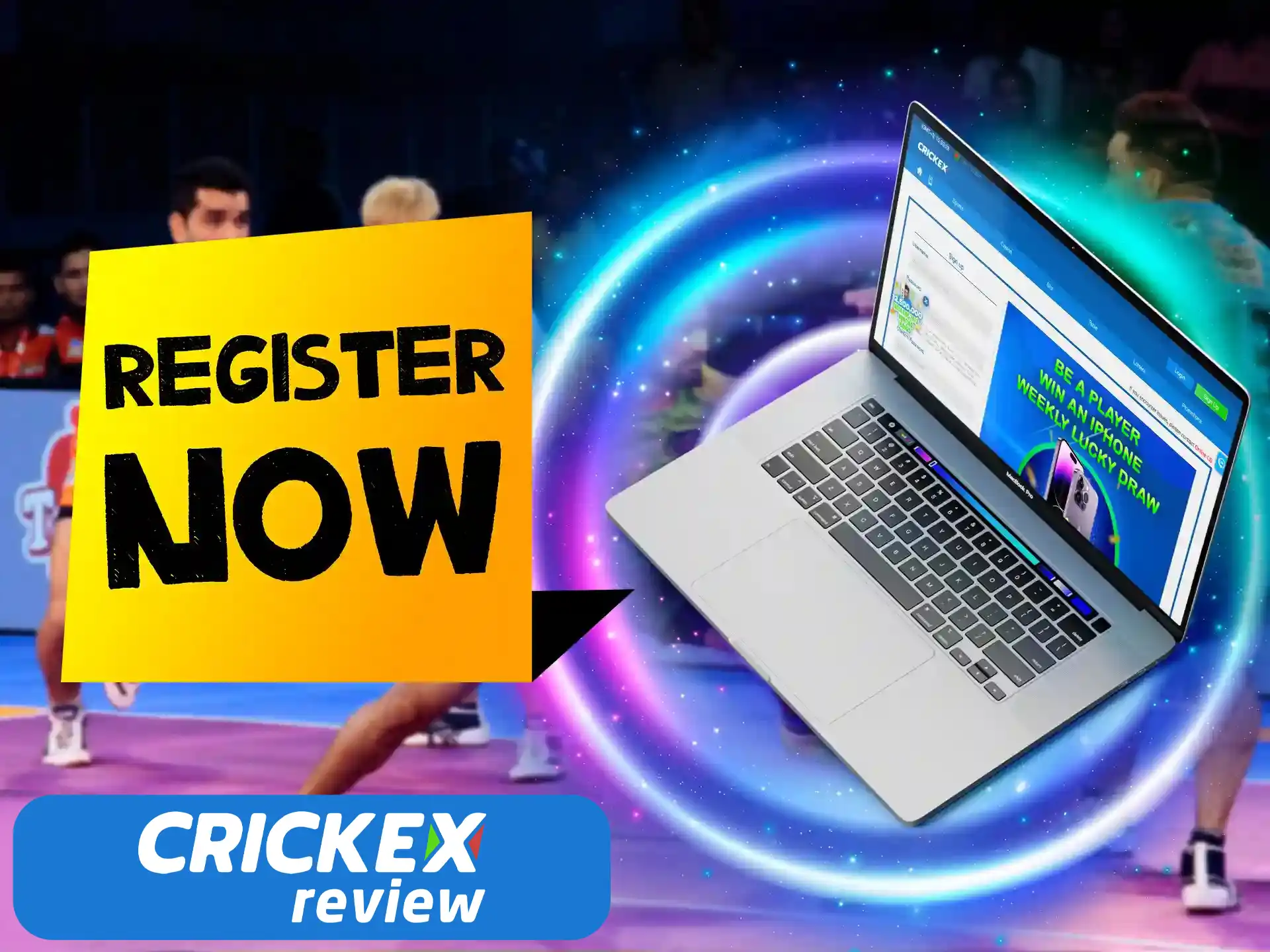 Go to the Crickex website and start the registration process.
