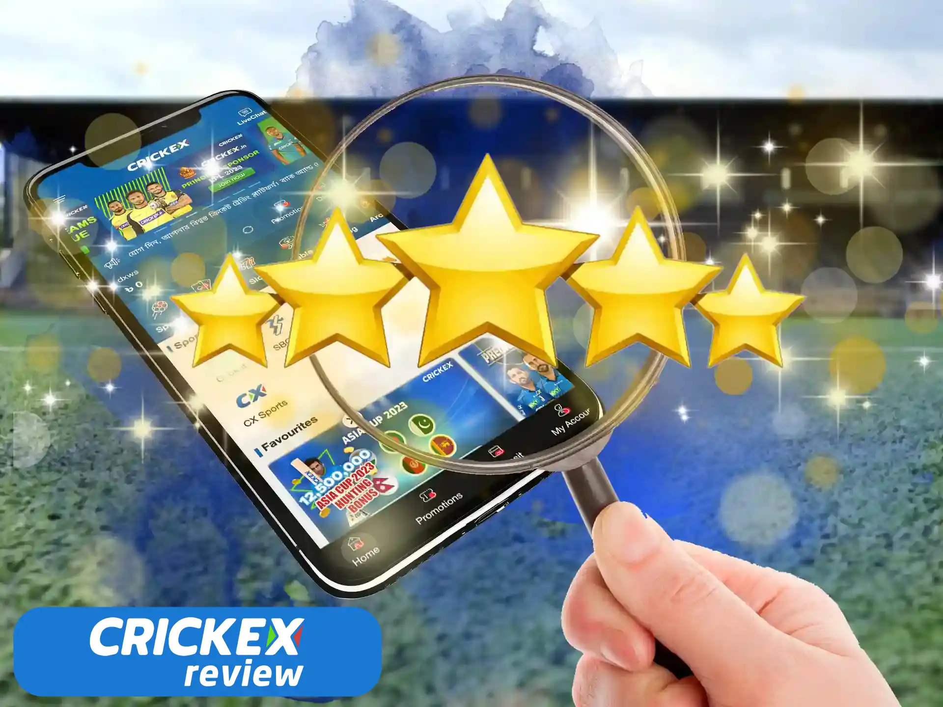 Crickex has all the features for convenient and fast betting on cricket.